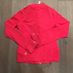 Lululemon Pink zip up jacket size 4